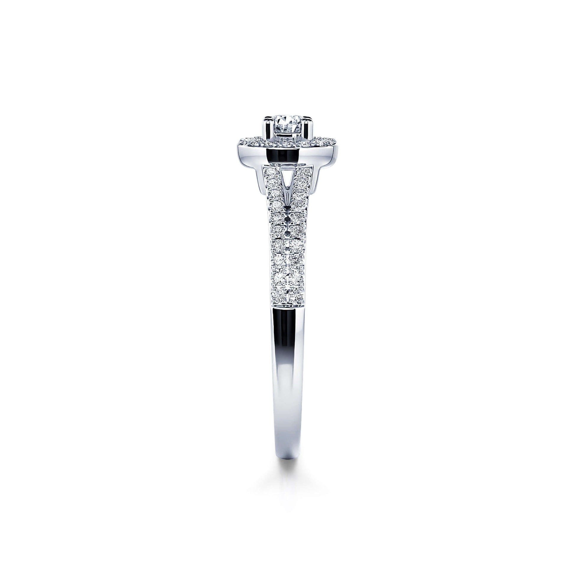 Bague de fiançailles platine diamant Zelda 4