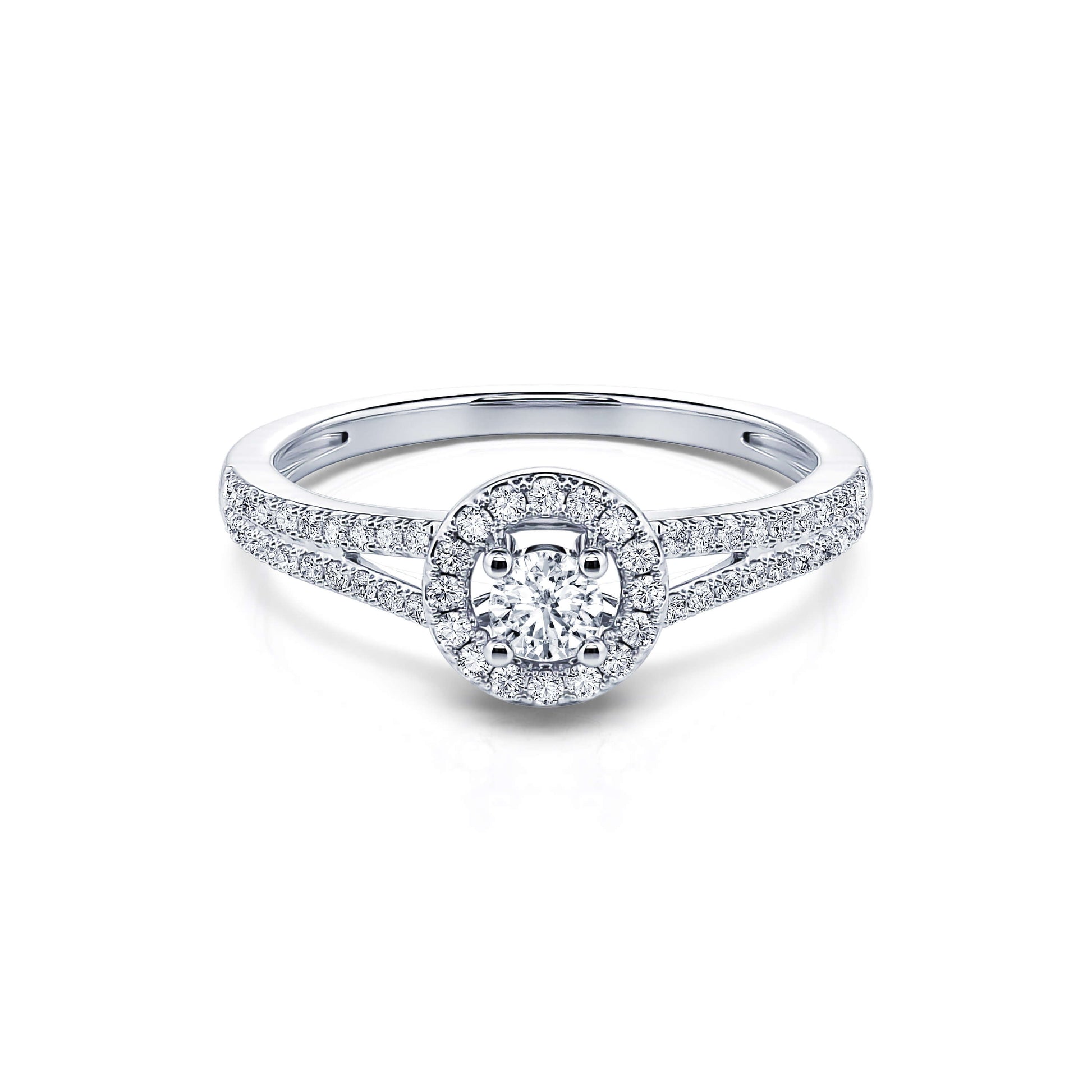 Bague de fiançailles platine diamant Zelda 3
