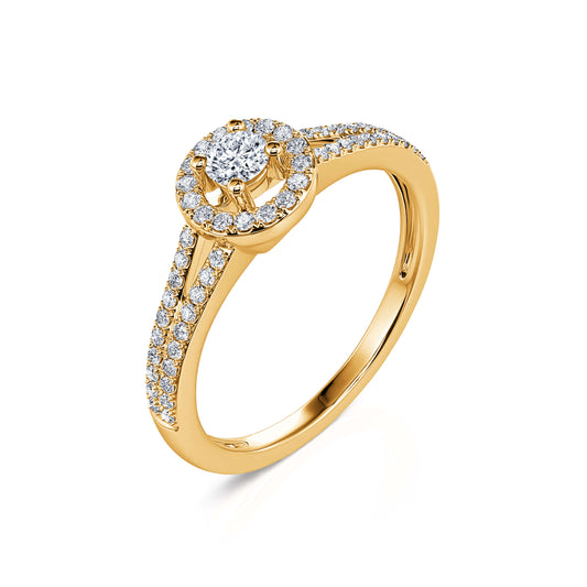 Zelda&nbsp;-&nbsp;Bague de fiançailles or jaune diamant #2